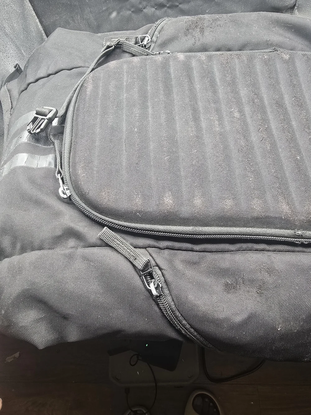 adidas Black Men's Backpack with Padded Front Panel
